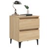 vidaXL Noční stolky 2 ks dub sonoma 40 x 35 x 50 cm kompozitní dřevo