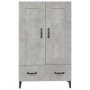 vidaXL Komoda betonově šedá 70 x 31 x 115 cm kompozitní dřevo