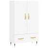 vidaXL Skříň highboard bílá 69,5 x 31 x 115 cm kompozitní dřevo