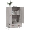 vidaXL Skříň highboard šedá sonoma 69,5 x 31 x 115 cm kompozitní dřevo