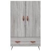 vidaXL Skříň highboard šedá sonoma 69,5 x 31 x 115 cm kompozitní dřevo