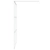 vidaXL Sprchová zástěna walk-in bílá 140 x 195 cm čiré ESG sklo