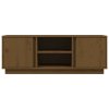 vidaXL TV skříňka medově hnědá 110x35x40,5 cm masivní borové dřevo