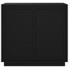 vidaXL Příborník černý 80 x 34 x 75 cm kompozitní dřevo