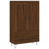 vidaXL Skříň highboard hnědý dub 69,5 x 31 x 115 cm kompozitní dřevo