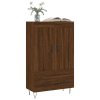 vidaXL Skříň highboard hnědý dub 69,5 x 31 x 115 cm kompozitní dřevo