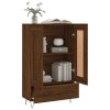 vidaXL Skříň highboard hnědý dub 69,5 x 31 x 115 cm kompozitní dřevo