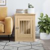 vidaXL Psí bouda a koncový stolek dub sonoma 55 x 80 x 68 cm kompozit