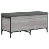 vidaXL Úložná lavice šedá sonoma 102 x 42 x 45 cm kompozitní dřevo