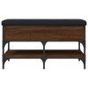 vidaXL Lavice s botníkem hnědý dub 82 x 42 x 45 cm kompozitní dřevo