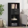 vidaXL Skříň highboard černá 50 x 42,5 x 124 cm kompozitní dřevo