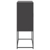 vidaXL Skříň highboard černá 68,5 x 38,5 x 107 cm ocel
