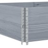 vidaXL Paletové nástavce 2 ks šedé 150 x 100 cm masivní borové dřevo