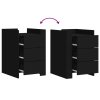 vidaXL Noční stolek černý 45 x 50 x 65 cm kompozitní dřevo