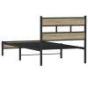 vidaXL Rám postele bez matrace dub sonoma 90 x 190 cm kompozitní dřevo