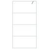 vidaXL Sprchová zástěna walk-in bílá 100 x 195 cm čiré ESG sklo