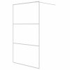 vidaXL Sprchová zástěna walk-in bílá 115 x 195 cm čiré ESG sklo