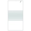 vidaXL Sprchová zástěna walk-in bílá 100 x 195 cm čiré ESG sklo