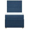 vidaXL Box spring postel s matrací modrá 90x200 cm textil