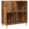 vidaXL Skříňka na LP desky old wood 84,5 x 38 x 89 cm kompozitní dřevo