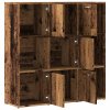 vidaXL Knihovna old wood 90 x 28 x 90 cm kompozitní dřevo
