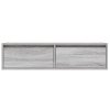 vidaXL TV skříňka s LED osvětlením šedý sonoma 100X35,5x25 cm