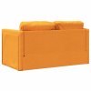 vidaXL Podlahová rozkládací pohovka 2 v 1 žlutá 112x174x55 cm textil