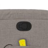vidaXL Zvedací masážní polohovací křeslo taupe textil
