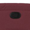 vidaXL Polohovací křeslo vínové textil