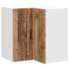 vidaXL Kuchyňská nástěnná rohová skříňka "Porto" starého dřeva