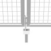 vidaXL Zahradní brána pozinkovaná ocel 400 x 100 cm stříbrná