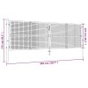 vidaXL Zahradní branka pozinkovaná ocel 415 x 125 cm stříbrná