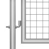 vidaXL Zahradní brána pozinkovaná ocel 300 x 200 cm stříbrná