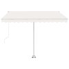 vidaXL Volně stojící automatická markýza 300 x 250 cm krémová
