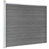 vidaXL Set plotového dílce WPC 872 x 146 cm šedý
