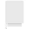 vidaXL Noční stolky s LED světly 2 ks bílé 38x34x50 cm