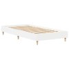 vidaXL Rám postele bez matrace bílý 100x200 cm Dřevěné konstrukce