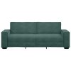 vidaXL 3místná pohovka tmavě zelená 220x78x84 cm samet