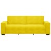 vidaXL 3místná pohovka žlutá 220x78x84 cm samet
