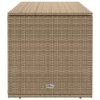 vidaXL Box na venkovní polštář béžová 100x55x55,5 cm Poly ratan