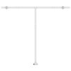 vidaXL Ručně zatahovací markýza s LED světlem 300 x 250 cm krémová