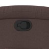 vidaXL Polohovací křeslo tmavě hnědé textil