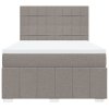 vidaXL Box spring postel s matrací taupe 160x200 cm textil