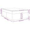 vidaXL Box spring postel s matrací šedá 140 x 190 cm umělá kůže