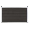 vidaXL Plotový dílec WPC 180 x 105 cm černý