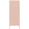 vidaXL Skříň růžová 35 x 39 x 103,5 cm ocel