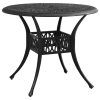 vidaXL 5dílný bistro set litý hliník černý