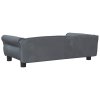 vidaXL Pelíšek pro psy tmavě šedý 95 x 55 x 30 cm samet