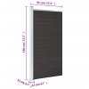 vidaXL Plotový dílec WPC 95 x 186 cm černý