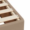 vidaXL Box spring postel s matrací cappuccino 140x190 cm umělá kůže